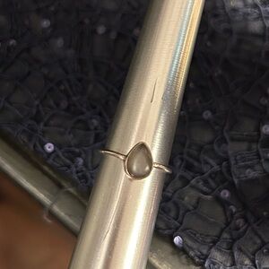 Sterling size 8 gray moonstone ring